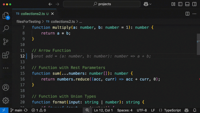 code completions